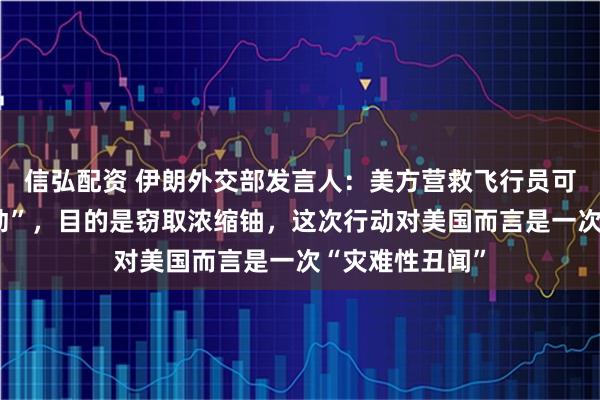 信弘配资 伊朗外交部发言人：美方营救飞行员可能是“掩护行动”，目的是窃取浓缩铀，这次行动对美国而言是一次“灾难性丑闻”